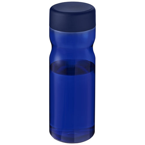 Bouteille à personnaliser 650 ml couvercle H2O Active® Base Tritan™ Bleu / Bleu